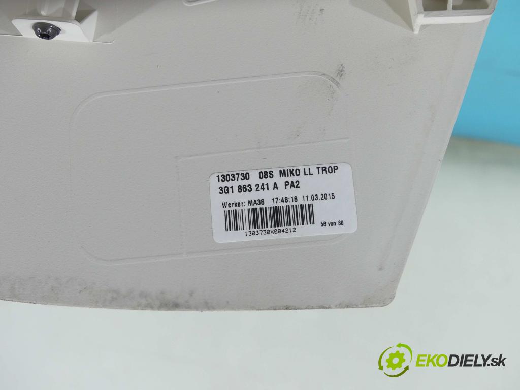 Vw Passat B8 2014 - 2.0 tdi 150 HP manual 110 kW 1968 cm3 5- operadlo 3G1863241A (Lakťové opierky)