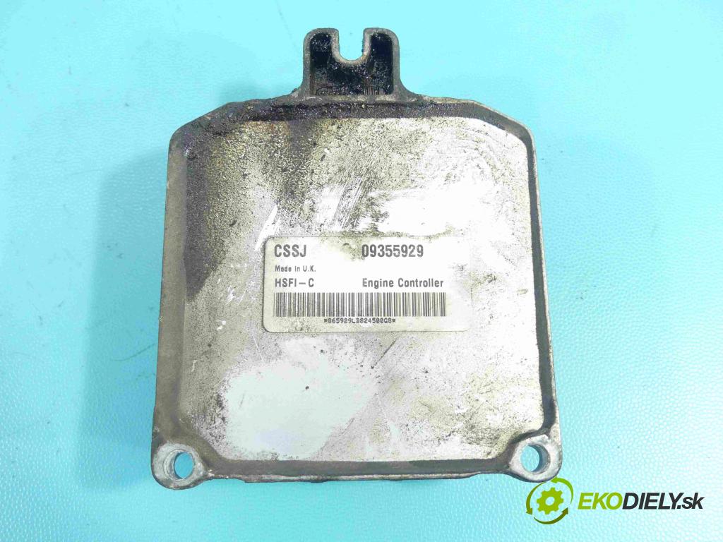 Opel Astra II 1998-2009 1.6 16V 101 hp manual 74 kW 1598 cm3 5- řídící jednotka motoru 09355929