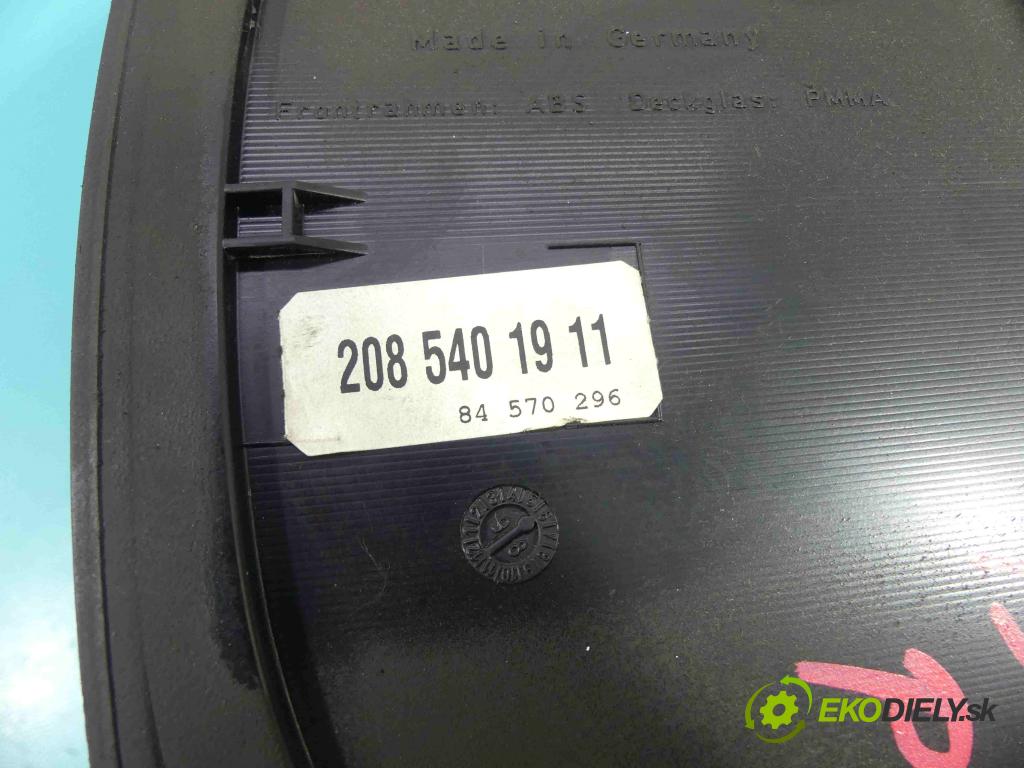 Mercedes CLK I W208 1997-2003 2.0 136 HP automatic 100 kW 1998 cm3 2- prístrojovka/ budíky 2085401911 (Prístrojové dosky, displeje)