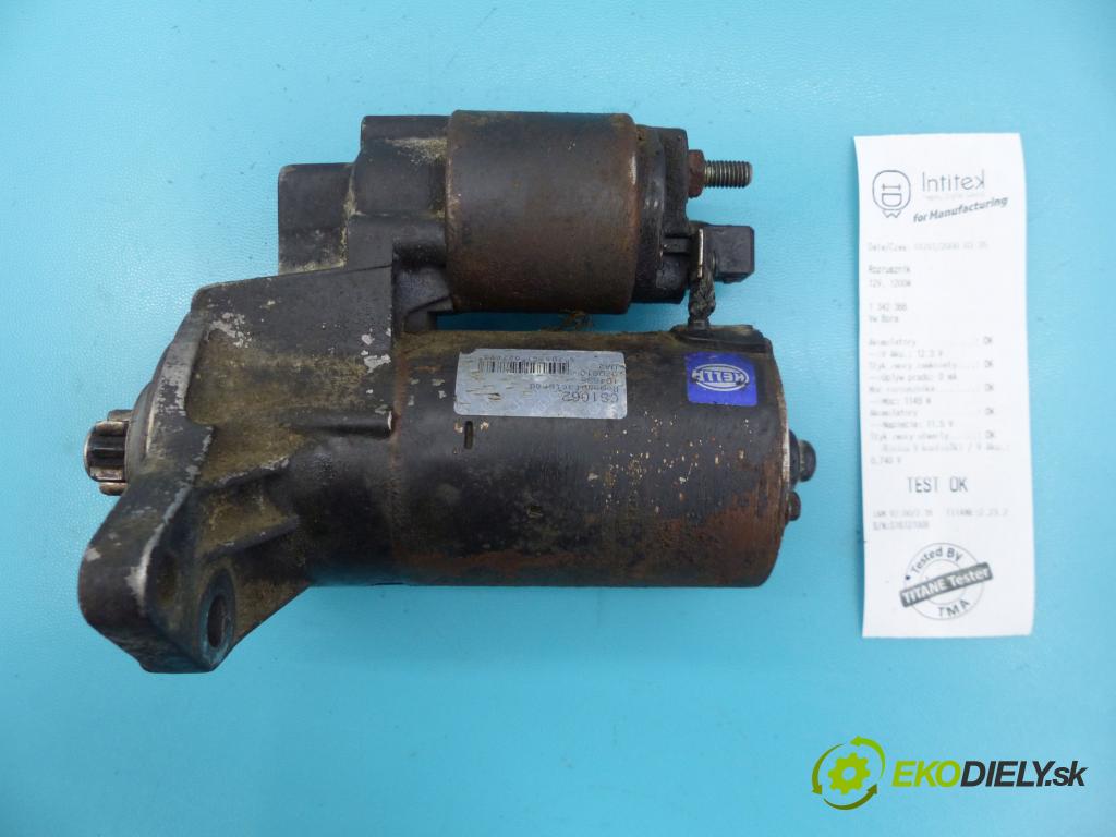 Vw Bora 1.6 SR 101 HP manual 74 kW 1595 cm3 4- štartér CS1062 (Štartéry)