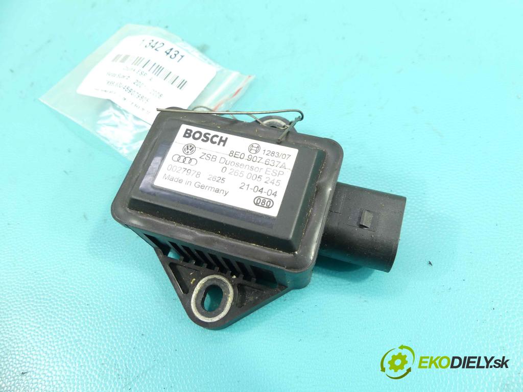 Skoda Superb I 2001-2008 1.9 tdi 131 hp manual 96 kW 1896 cm3 4- snímač ESP 8E0907637A