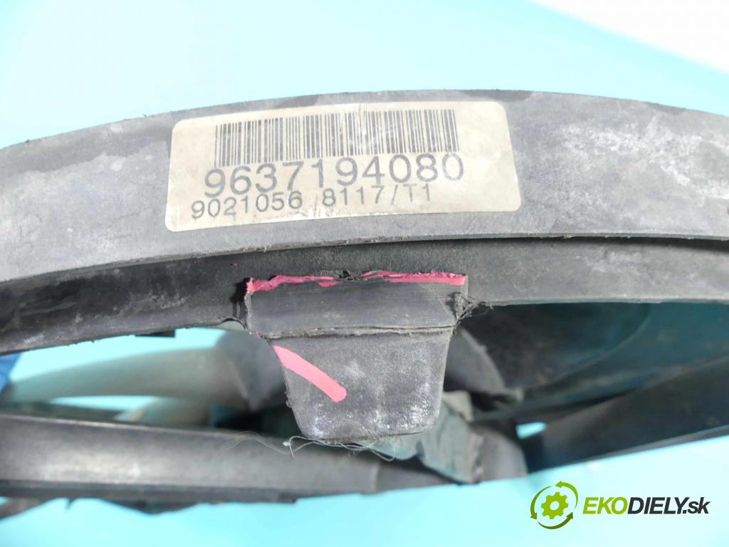 Peugeot 206 1.4 hdi 68 HP manual 50 kW 1398 cm3 5- Ventilátor chladiča 9637194080