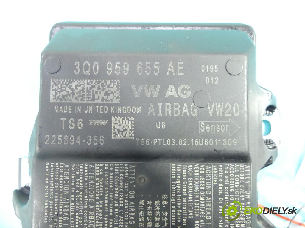 Vw Passat B8 2014 - 2.0 tdi 150 HP manual 110 kW 1968 cm3 5- modul riadiaca jednotka 3Q0959655AE (Ostatné)