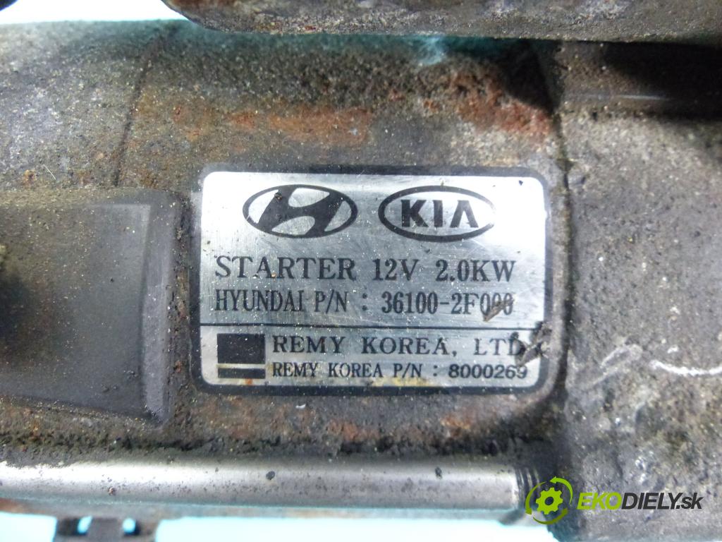 Kia Sportage III 2010-2015 2.0 crdi 136 HP automatic 100 kW 1995 cm3 5- štartér 36100-2F000 (Štartéry)