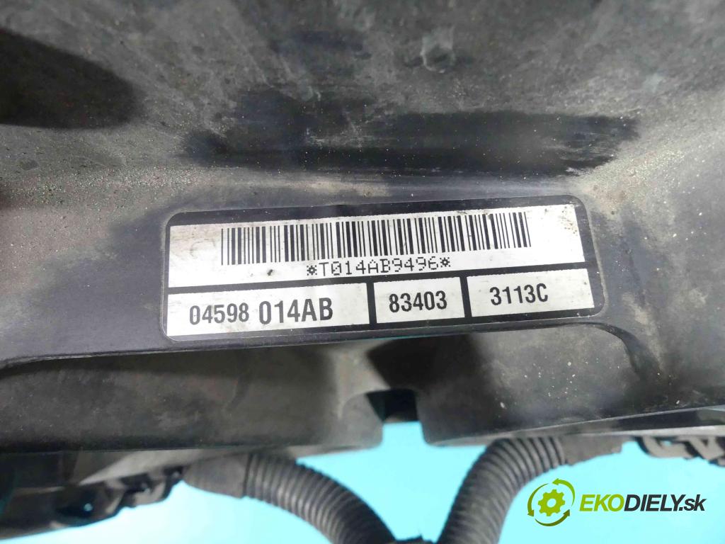 Chrysler Sebring II 2000-2006 2.0 16V 141 HP automatic 104 kW 1996 cm3 4- Ventilátor chladiča 04598014AB