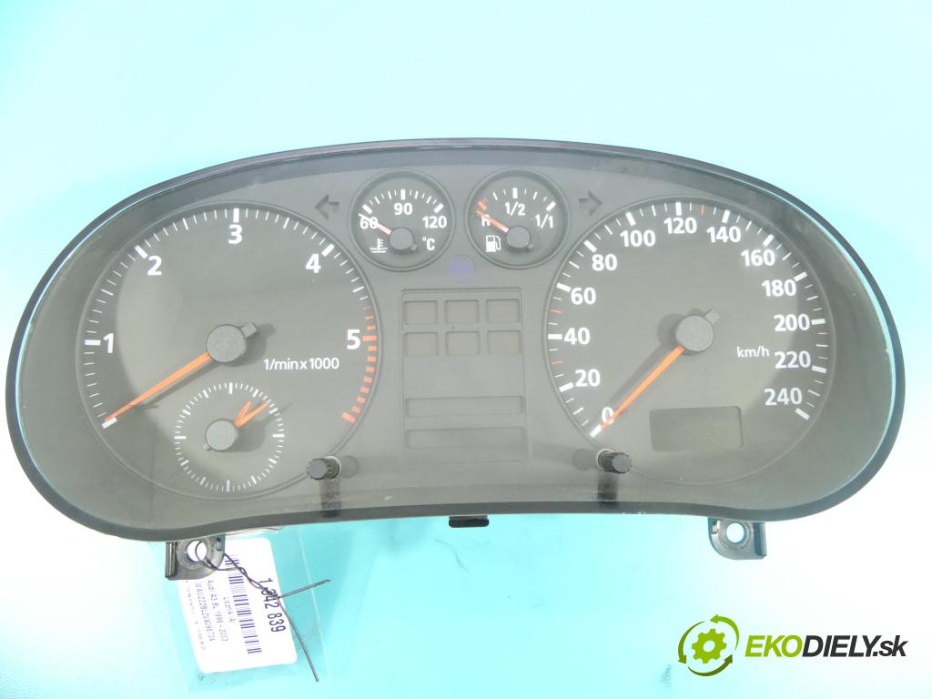 Audi A3 8L 1996-2003 1.9 tdi 90 HP manual 66 kW 1896 cm3 3- prístrojovka/ budíky 8L0919860 (Prístrojové dosky, displeje)