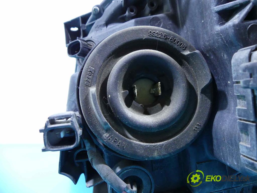 Toyota Avensis II T25 2003-2008 2.0 D4D 126 HP manual 93 kW 1998 cm3 5- Reflektor: pravý  (Pravé)