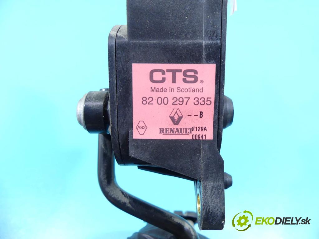 Renault Clio III 2005-2012 1,2.0 16V 75 HP manual 55 kW 1149 cm3 5- pedále 8200297335 (Pedále)