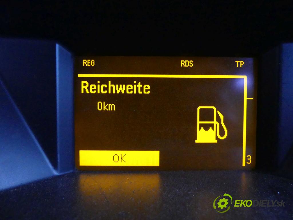 Opel Zafira B 2005-2014 1.9 cdti 120 HP manual 88 kW 1910 cm3 5- Zobrazit: 13178570 (Prístrojové dosky, displeje)