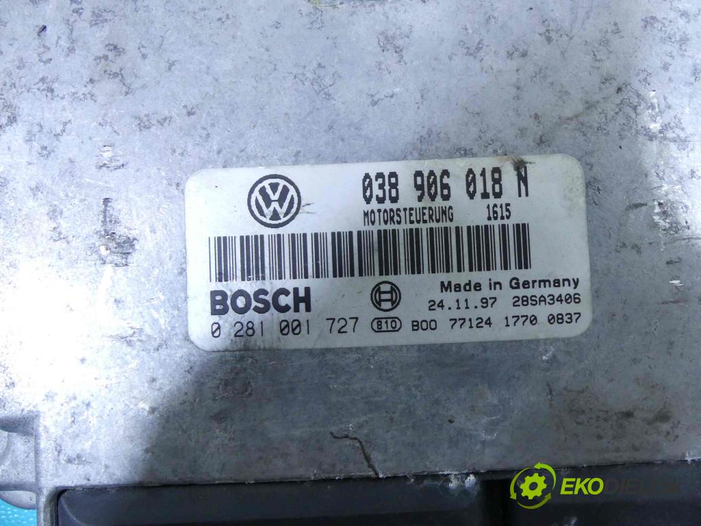 Vw Passat B5 1995-2005 1.9 tdi 116 hp manual 85 kW 1896 cm3 4- řídící jednotka motoru 038906018N