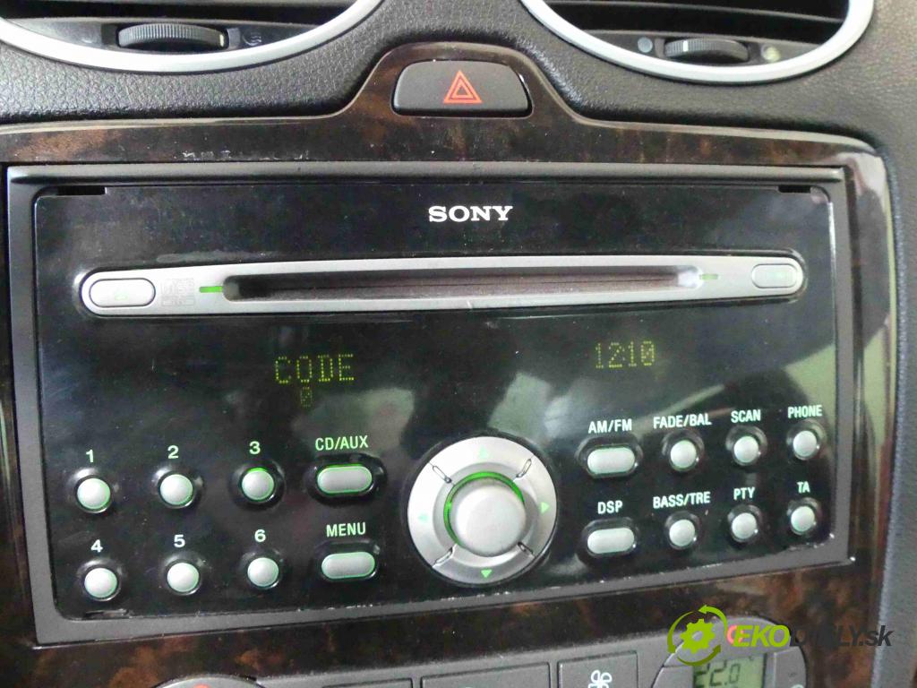 Ford Focus Mk2 2004-2011 2.0 tdci 136 HP manual 100 kW 1997 cm3 4- Radio originál 4M5T-18C815-BJ