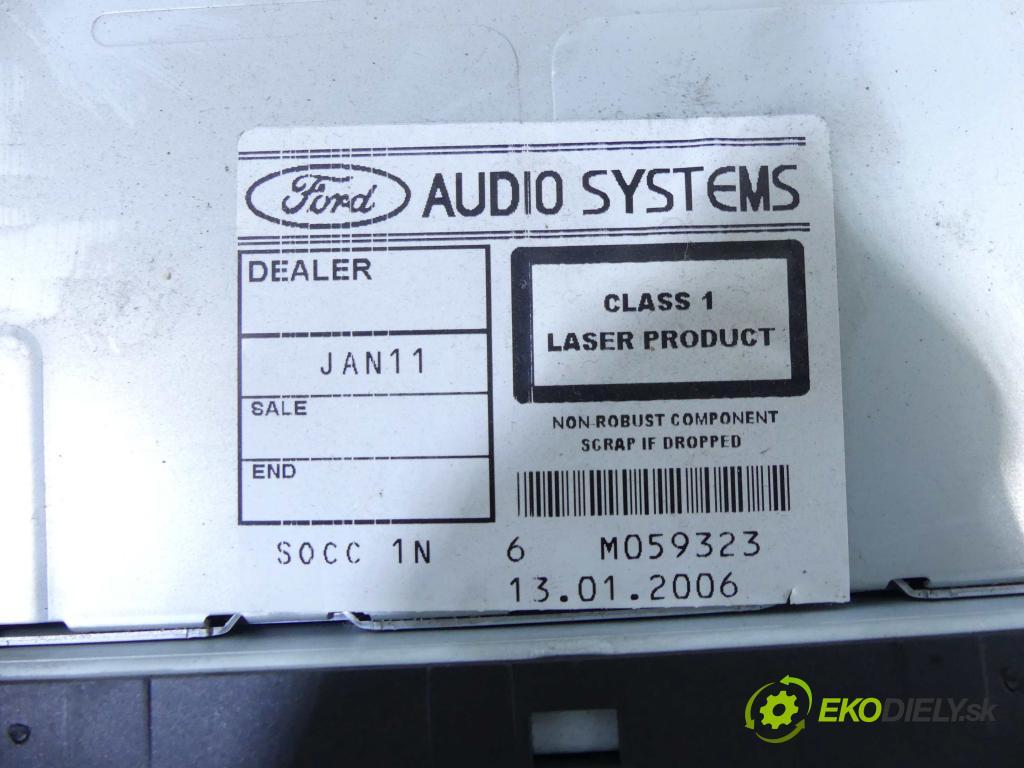 Ford Focus Mk2 2004-2011 2.0 tdci 136 HP manual 100 kW 1997 cm3 4- Radio originál 4M5T-18C815-BJ