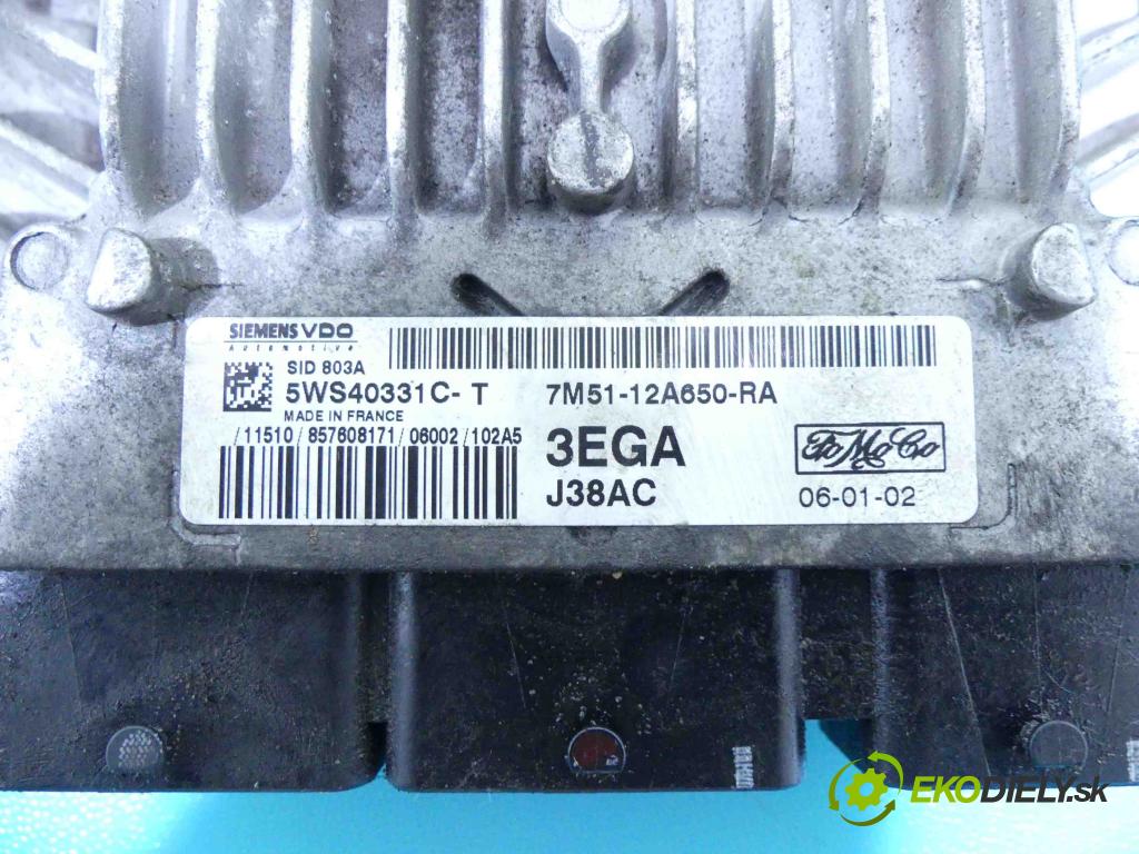 Ford Focus Mk2 2004-2011 2.0 tdci 136hp manual 100 kW 1997 cm3 4- řídící jednotka motoru 7M51-12A650-RA