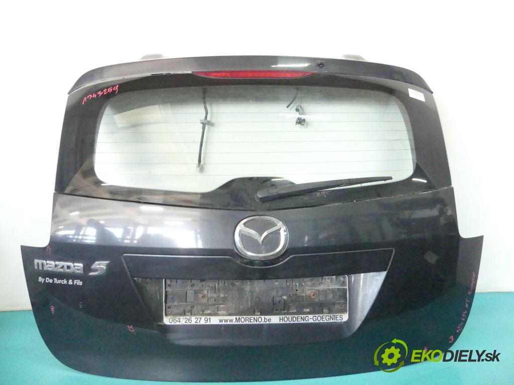 Mazda 5  2005-2010 2.0 citd 110 hp manual 81 kW 1998 cm3 5- zadní kufrové dveře  (Zadní kapoty)