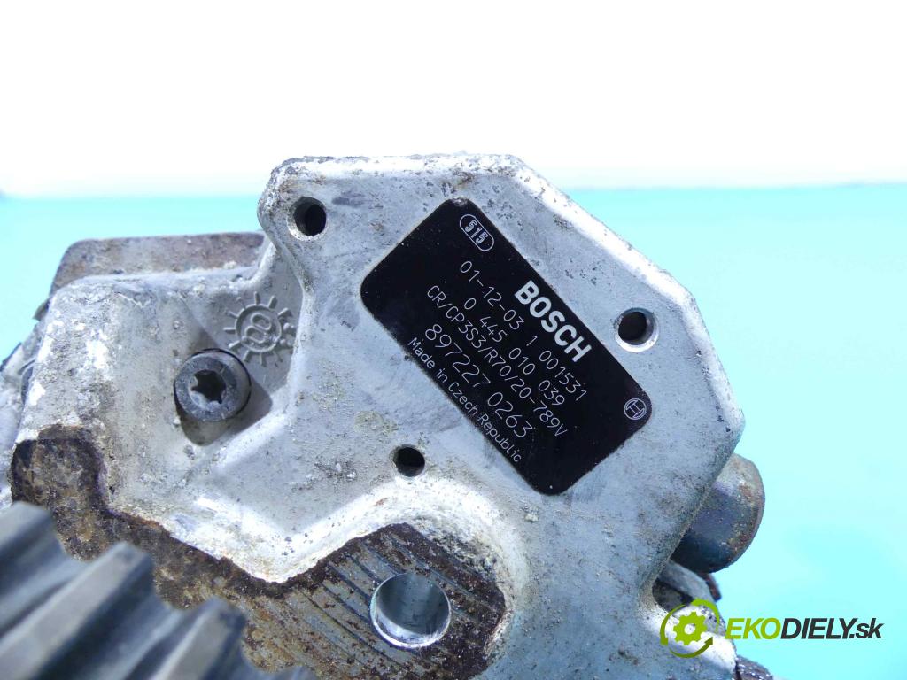 Honda Civic VII 2000-2006 1.7 cdti 101 HP manual 74 kW 1686 cm3 3- čerpadlo vstrekovacia 0445010039 (Vstrekovacie čerpadlá)