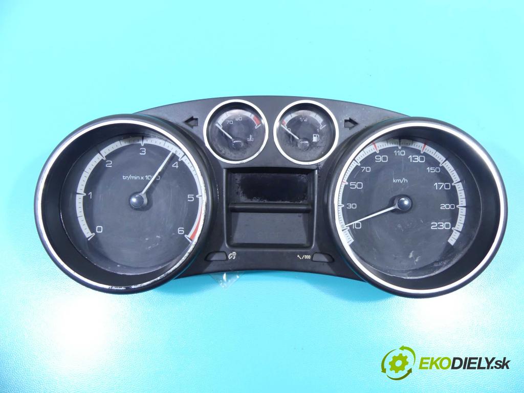 Peugeot 308 I 2007-2013 1.6 hdi 90 HP manual 66,2 kW 1560 cm3 5- prístrojovka/ budíky 9665107480 (Prístrojové dosky, displeje)