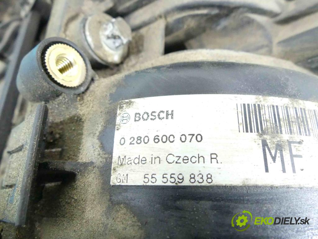 Opel Meriva A 2002-2010 1.4 16V 90 HP manual 66 kW 1364 cm3 5- zvod nasávací 0280600070 (Sacie potrubia)