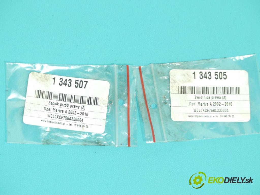 Opel Meriva A 2002-2010 1.4 16V 90 HP manual 66 kW 1364 cm3 5- náboj pravé  (Náboje)