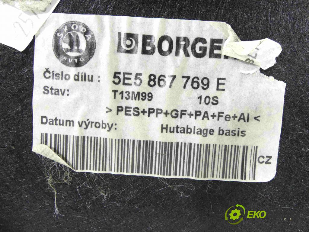 Skoda Octavia III 2013- 1.4 tsi 140 HP manual 103 kW 1395 cm3 5- zadná 5E5867769E (Pláta zadné)