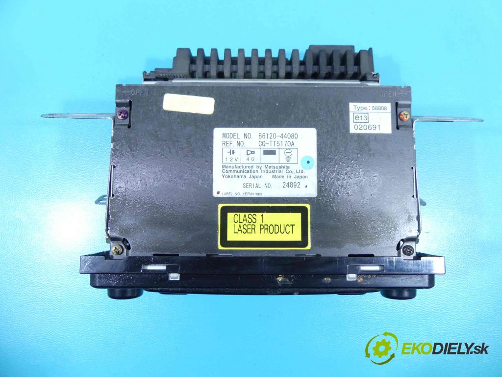 Toyota Avensis Verso 2001-2009 2.0 D4D 116 HP manual 85 kW 1995 cm3 5- Radio originál 86120-44080