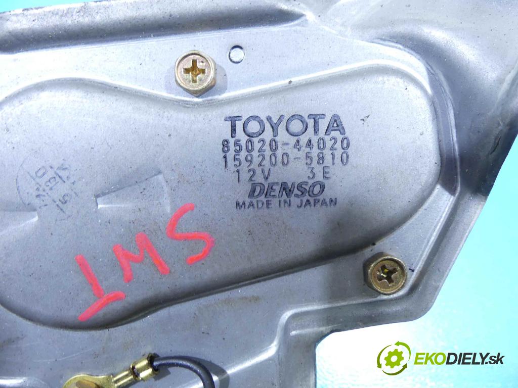 Toyota Avensis Verso 2001-2009 2.0 D4D 116 hp manual 85 kW 1995 cm3 5- motor stěrače zadní 85020-44020