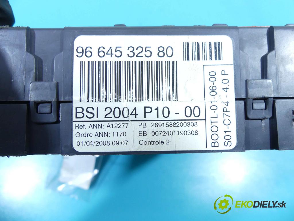 Citroen C3 I 2002-2009 1.4 hdi 68 HP manual 50 kW 1398 cm3 5- modul riadiaca jednotka 9664532580 (Ostatné)