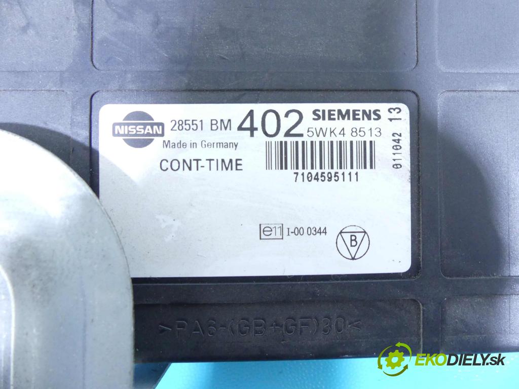 Nissan Almera N16 2000-2006 1.5 16v 90 hp manual 66 kW 1498 cm3 3- řídící jednotka motoru MEC20-605