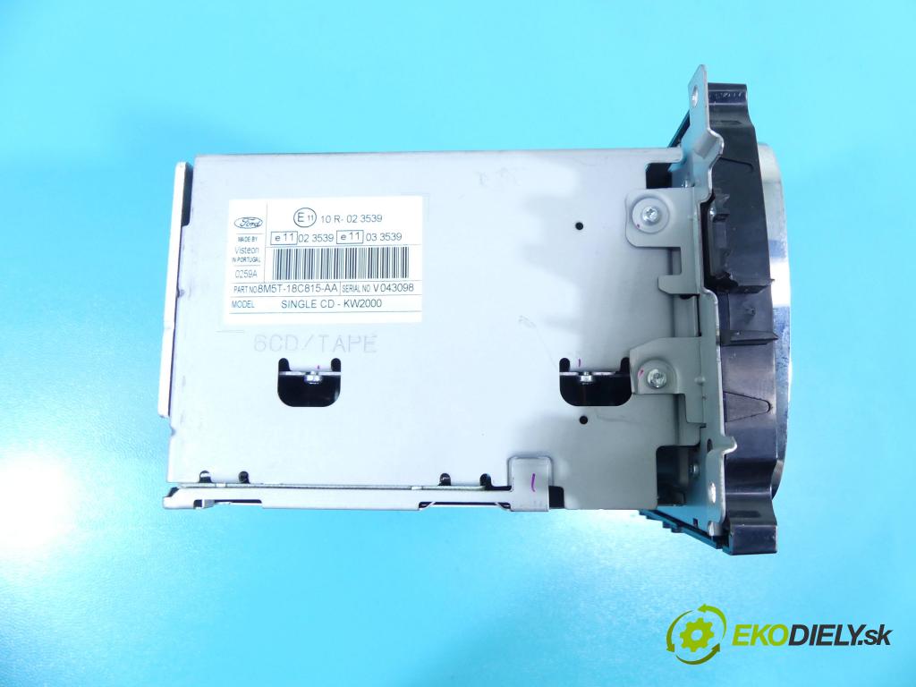 Ford Focus Mk2 2004-2011 1.8 tdci 116 HP manual 85 kW 1753 cm3 5- Radio originál 8M5T-18C815-AA