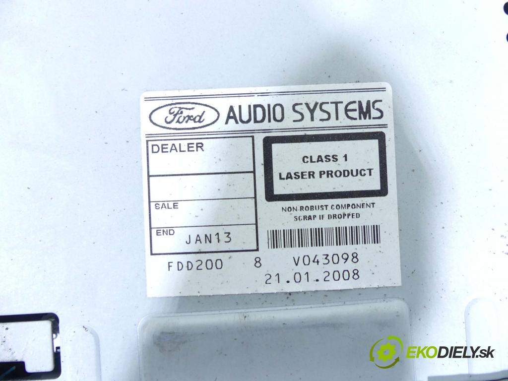 Ford Focus Mk2 2004-2011 1.8 tdci 116 HP manual 85 kW 1753 cm3 5- Radio originál 8M5T-18C815-AA