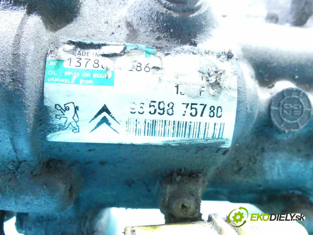 Peugeot 308 I 2007-2013 1.6 hdi 90 HP manual 66,2 kW 1560 cm3 5- čerpadlo klimatizácie 9659875780