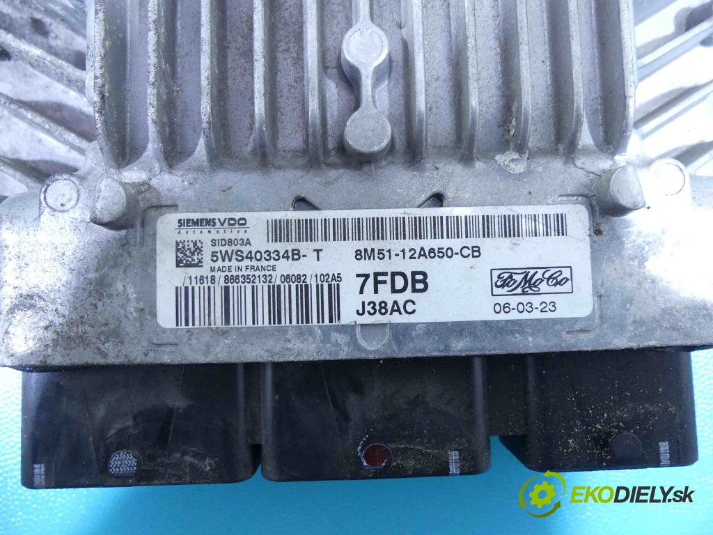 Ford Focus Mk2 2004-2011 2.0 tdci 136hp manual 100 kW 1997 cm3 5- řídící jednotka motoru 8M51-12A650-CB