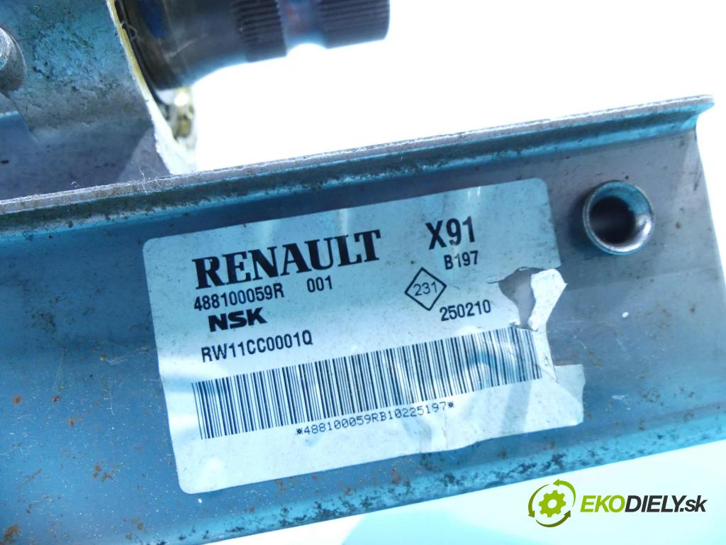 Renault Laguna III 2007-2015 2.0 16V 140 HP manual 103 kW 1997 cm3 5- Stĺpik volant 488100059R (Tyč riadenia (volantu))