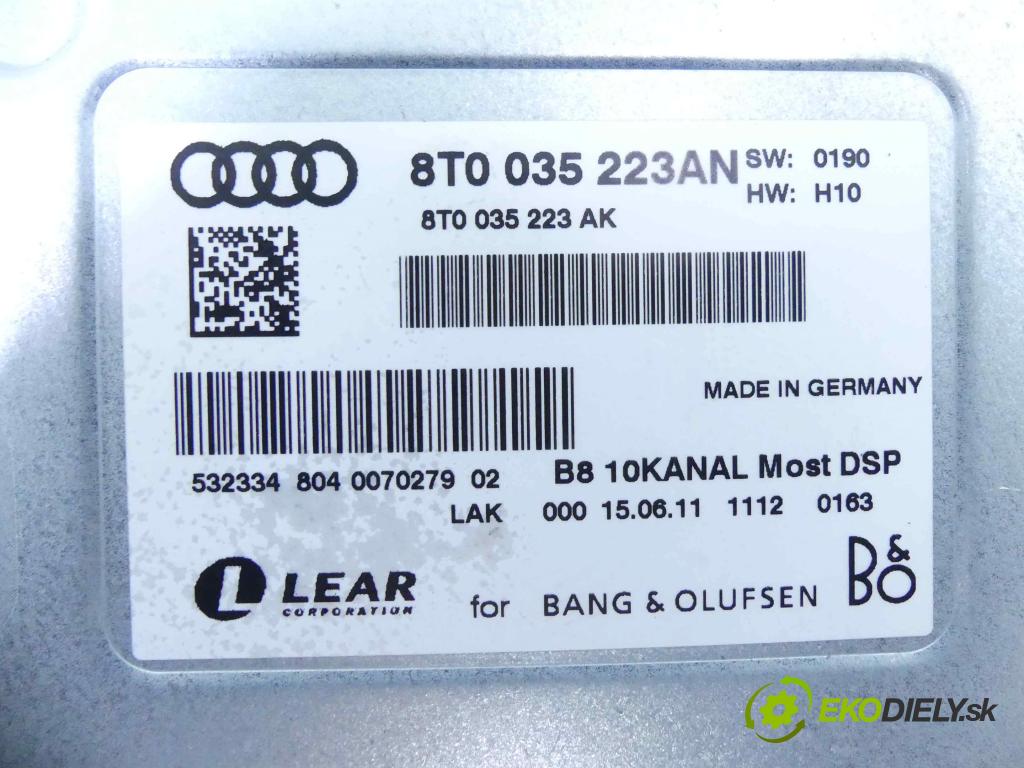 Audi A5 8T 2007-2016 3.0 V6 TDI 239KM automatic 176 kW 2967 cm3 5- Zesilovač: 8T0035223AN (Zosilňovače)