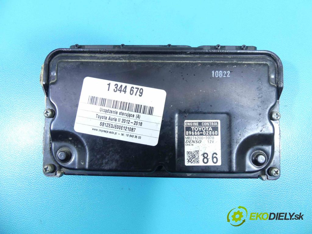 Toyota Auris II 2012-2018 1.6 16V 132 hp manual 97 kW 1598 cm3 5- řídící jednotka motoru 89666-02860