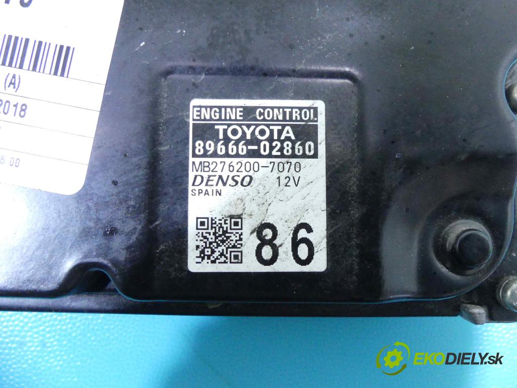 Toyota Auris II 2012-2018 1.6 16V 132 hp manual 97 kW 1598 cm3 5- řídící jednotka motoru 89666-02860