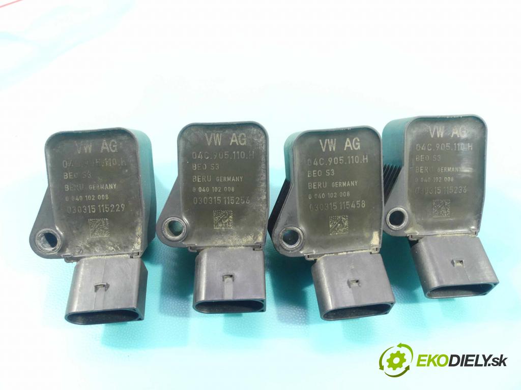 Skoda Octavia III 2013- 1.4 tsi 140 HP manual 103 kW 1395 cm3 5- cievka zapaľovacia 04C905110H (Zapaľovacie cievky, moduly)