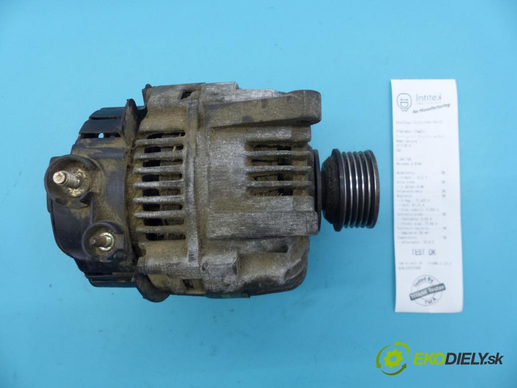 Mercedes A W168 1997-2004 1.4 82 hp manual 60 kW 1397 cm3 5- Alternator  (Alternátory)