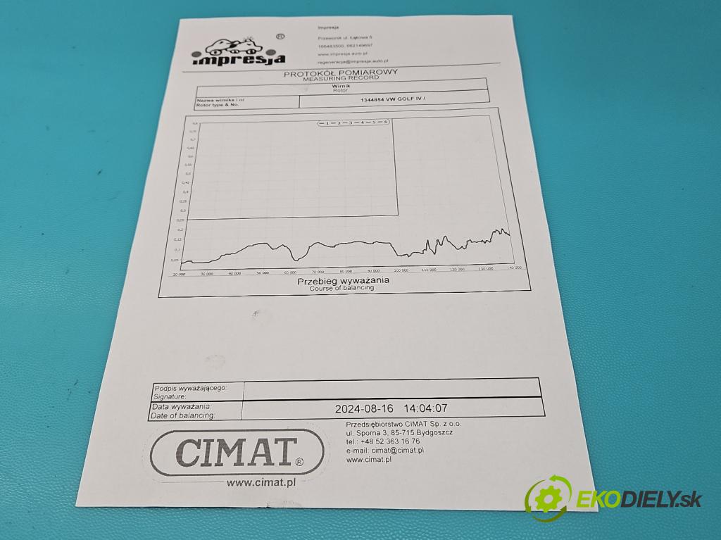 Vw Golf IV 1997-2003 1.9 tdi 90 HP manual 66 kW 1896 cm3 3- turbodúchadlo, turbo repasovaná K03-015