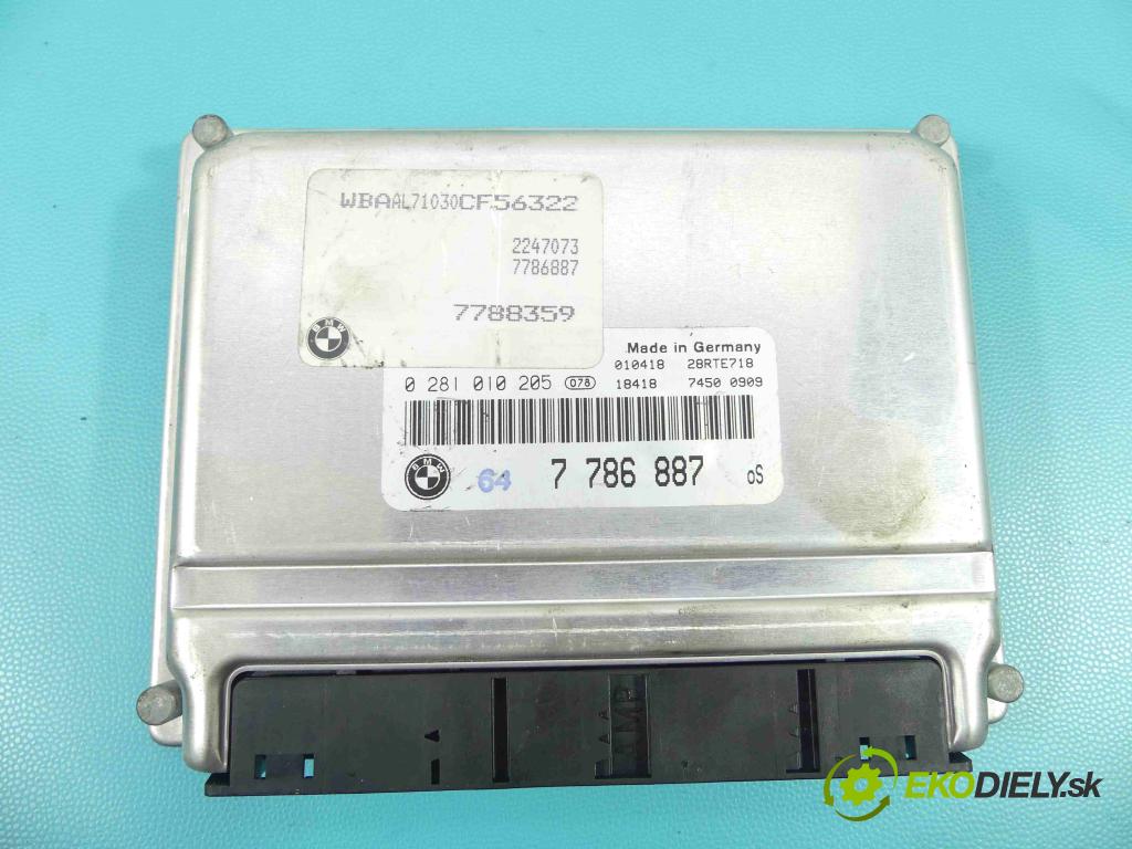 Bmw 3 E46 1998-2007 2.0d 136hp manual 100 kW 1951 cm3 4- řídící jednotka motoru 7786887