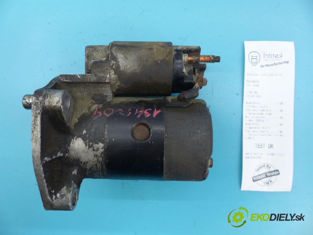 Citroen Saxo 1.1 54 HP manual 40 kW 1124 cm3 5- štartér  (Štartéry)