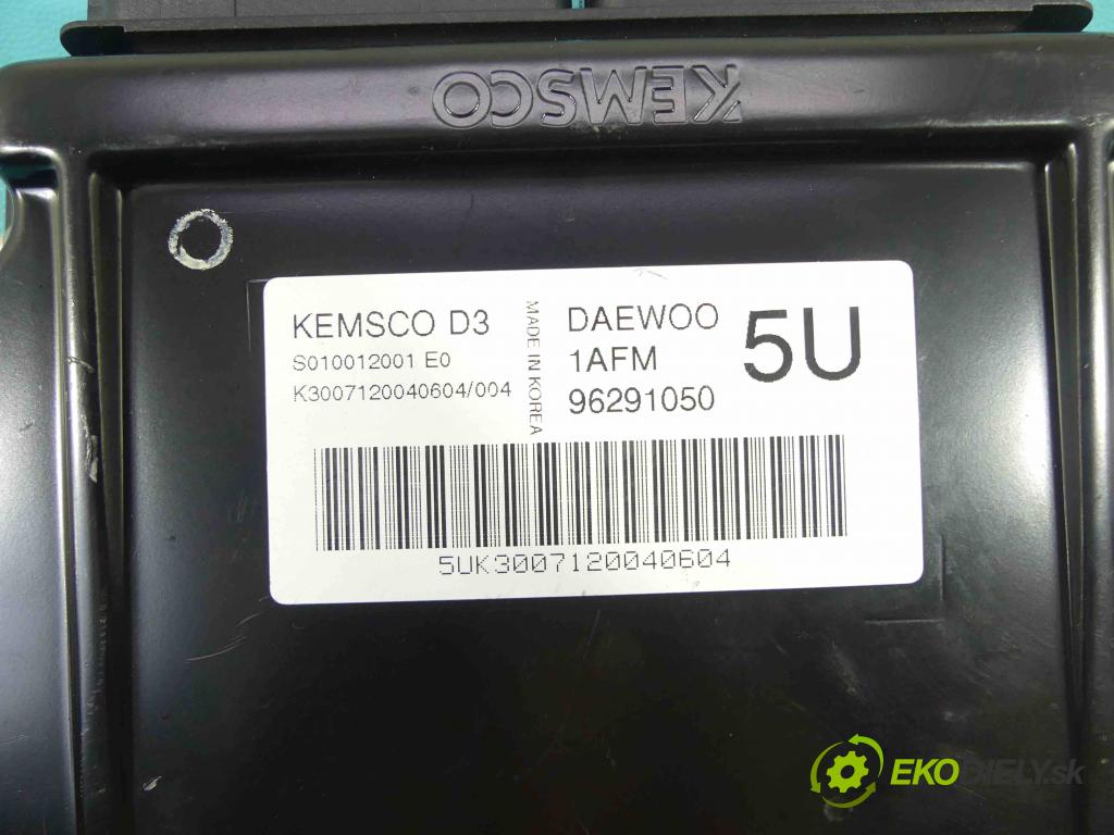 Daewoo Matiz 0.8 51KM manual 37,5 kW 796 cm3 5- řídící jednotka motoru 96291050