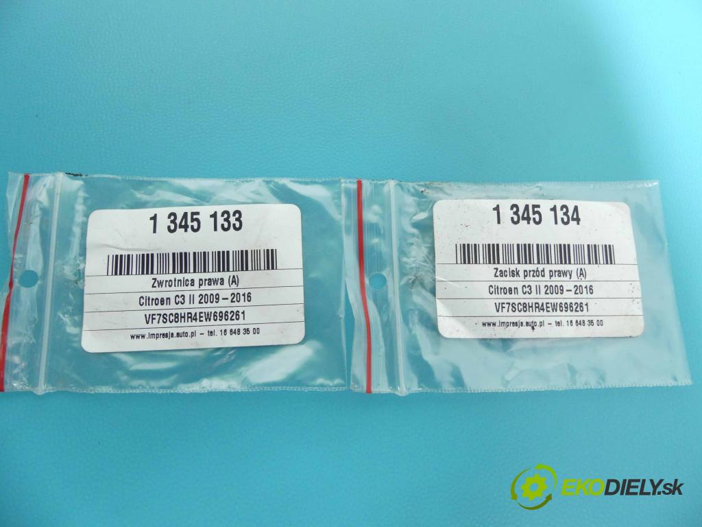 Citroen C3 II 2009-2016 1.4 hdi 68 HP manual 50 kW 1398 cm3 5- náboj pravé  (Náboje)