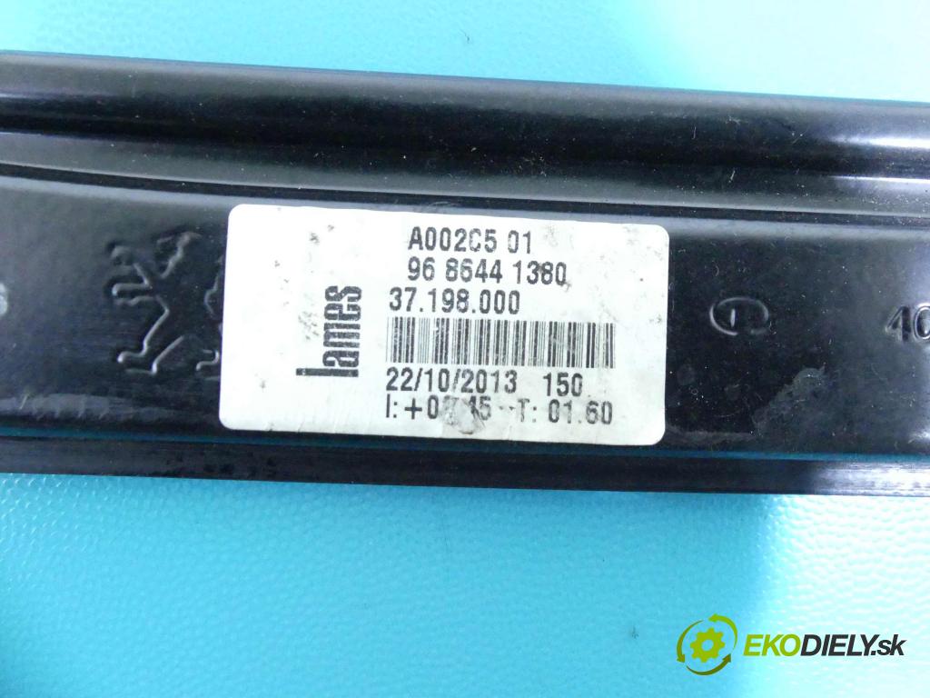 Peugeot 508 2010-2018 1.6 hdi 114 hp manual 84 kW 1560 cm3 4- mechanismus stahování zadní levý 9686441380