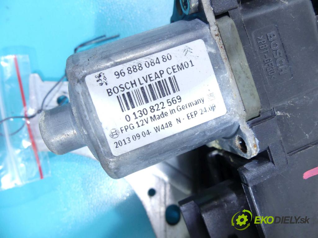 Peugeot 508 2010-2018 1.6 hdi 114 hp manual 84 kW 1560 cm3 4- mechanismus stahování zadní levý 9686441380