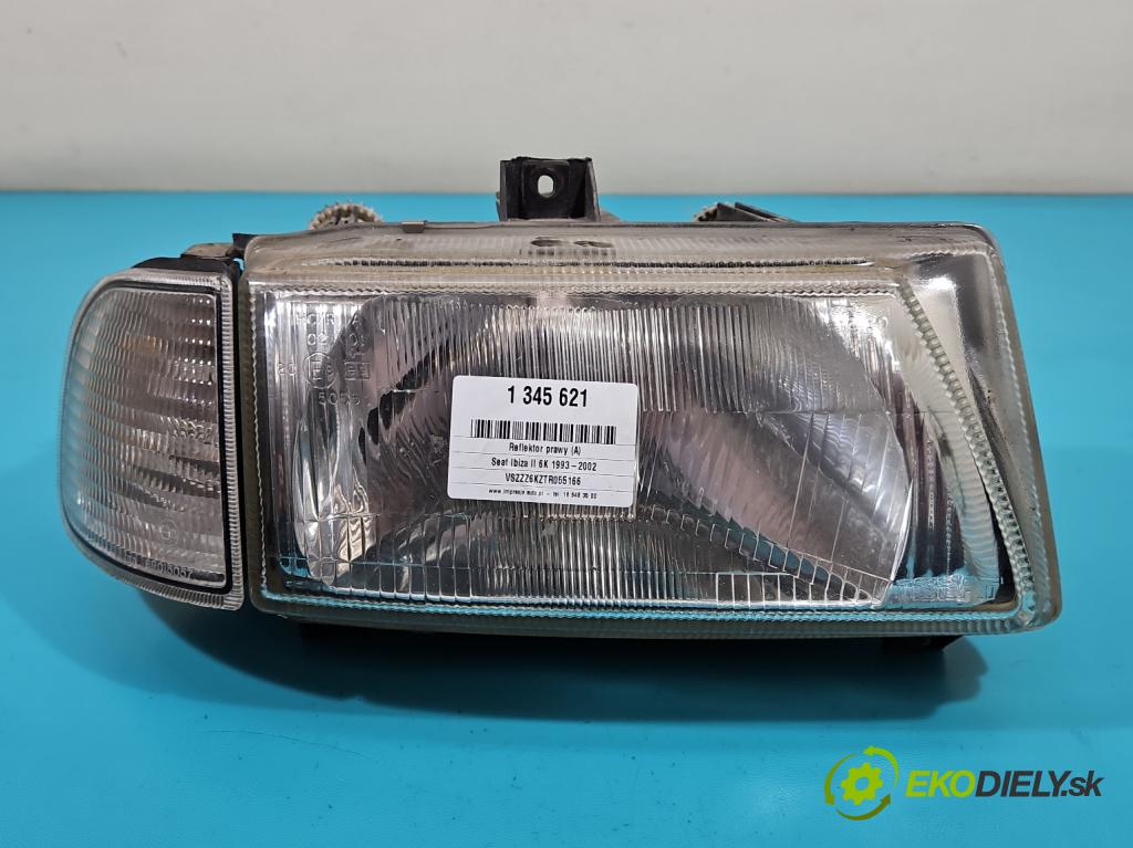 Seat Ibiza II 6K 1993-2002 1.4 60 HP manual 44 kW 1399 cm3 3- Reflektor: pravý  (Pravé)