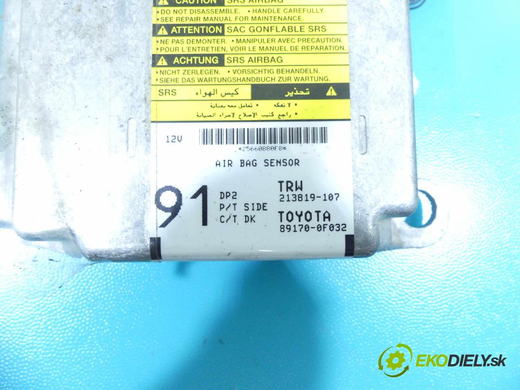 Toyota Corolla Verso II 2004-2009 2.0 D4D 116 HP manual 85 kW 1995 cm3 5- modul riadiaca jednotka 89170-0F032 (Ostatné)