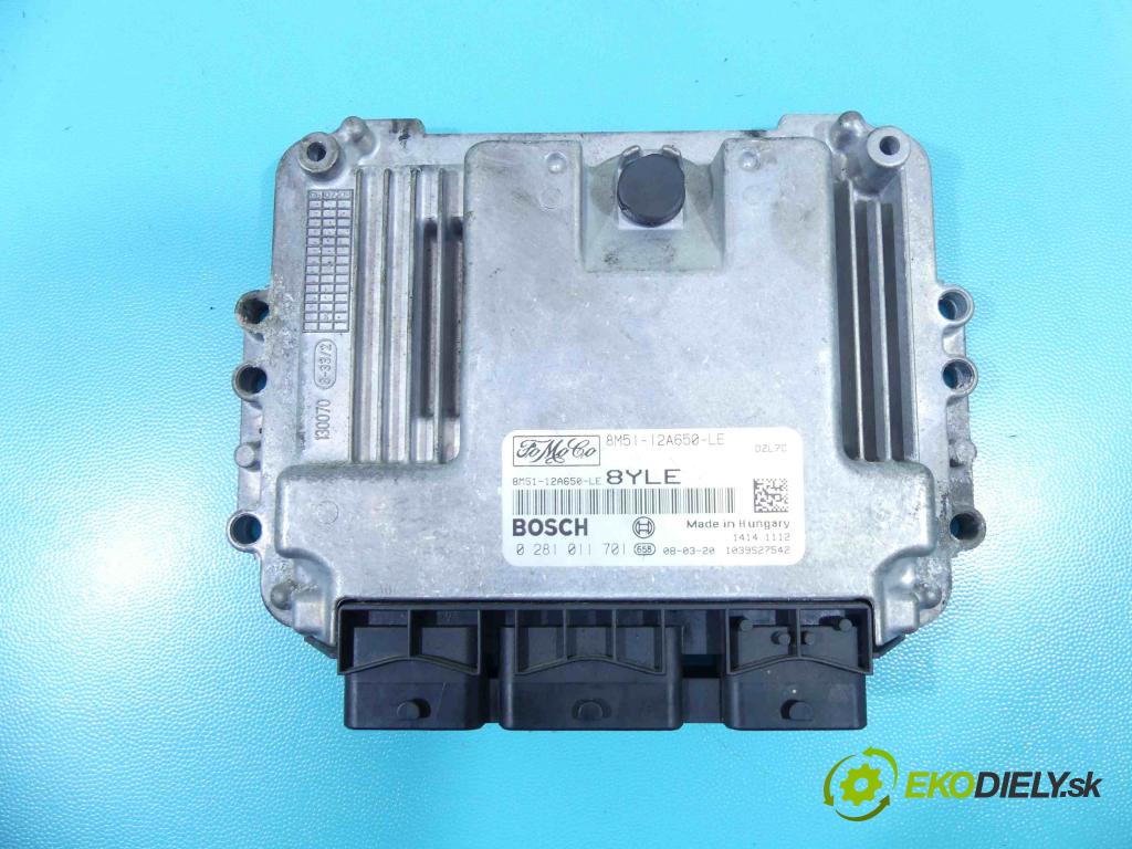 Ford Focus Mk2 2004-2011 1.6 tdci 90 hp manual 66 kW 1560 cm3 5- řídící jednotka motoru 8M51-12A650-LE