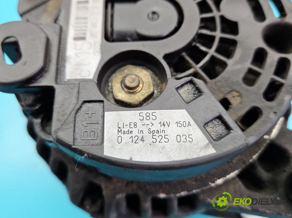 Citroen C4 I 2004-2011 1.6 hdi 90 hp manual 66 kW 1560 cm3 5- Alternator 0124525035 (Alternátory)