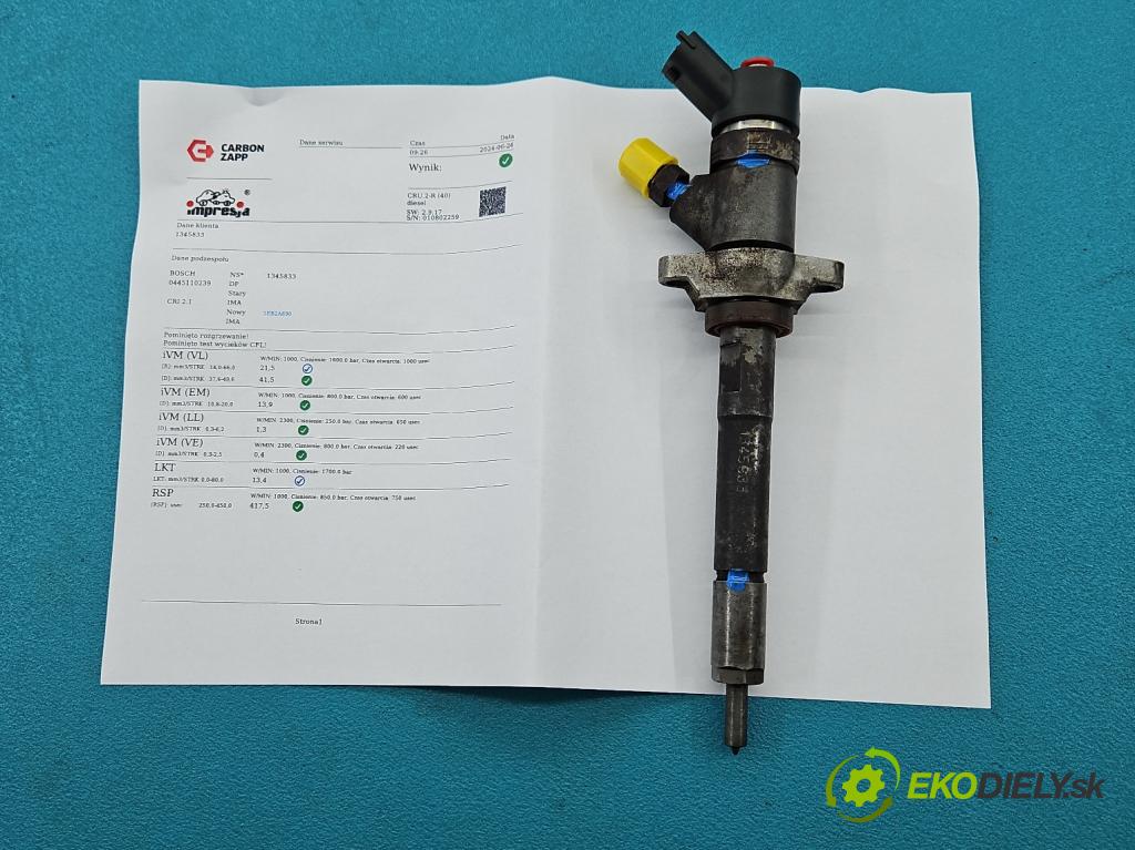 Citroen C4 I 2004-2011 1.6 hdi 90 HP manual 66 kW 1560 cm3 5- vstrek 0445110239 (Vstrekovače)