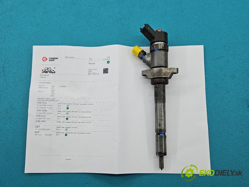 Citroen C4 I 2004-2011 1.6 hdi 90 HP manual 66 kW 1560 cm3 5- vstrek 0445110239 (Vstrekovače)